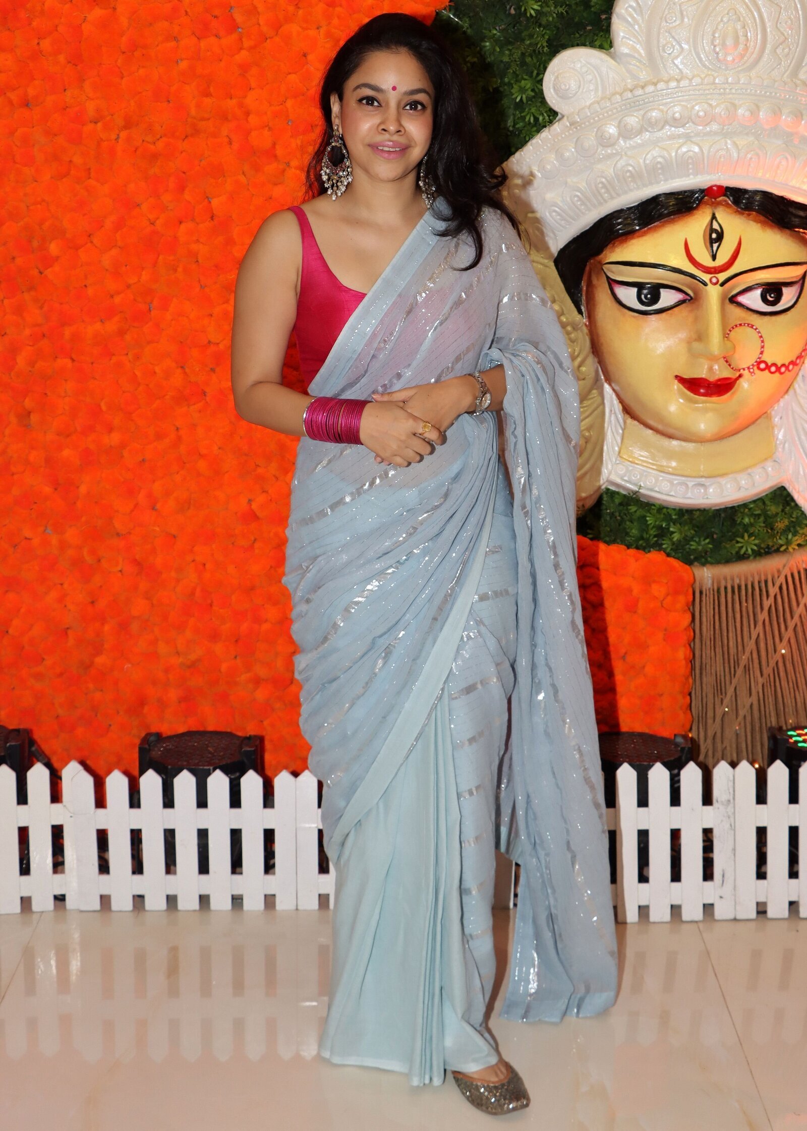 Sumona Chakravarti - Photos: Celebs At North Bombay Durga Pooja Samiti 2021 | Picture 1828599