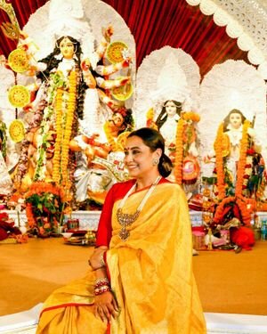 Rani Mukerji - Photos: Celebs At North Bombay Durga Pooja Samiti 2021